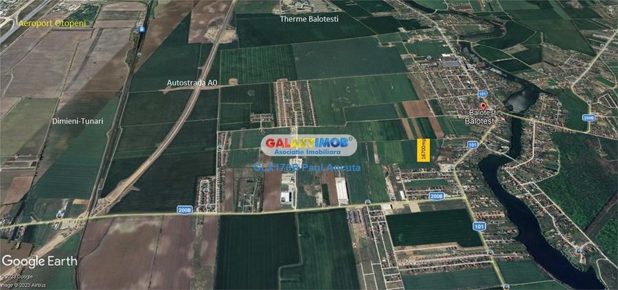 Teren Balotesti 16700 mp intravilan str Lunii apropiere utilitati - 4