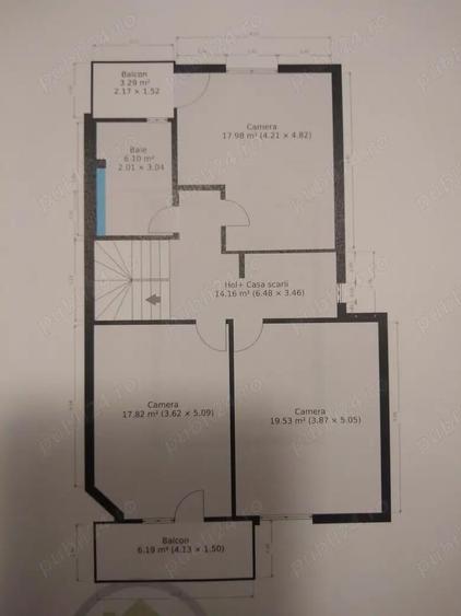 Duplex, Dumbravita, aproape de centru, P+M, 4cam, 142mp util, 379mp teren - 7
