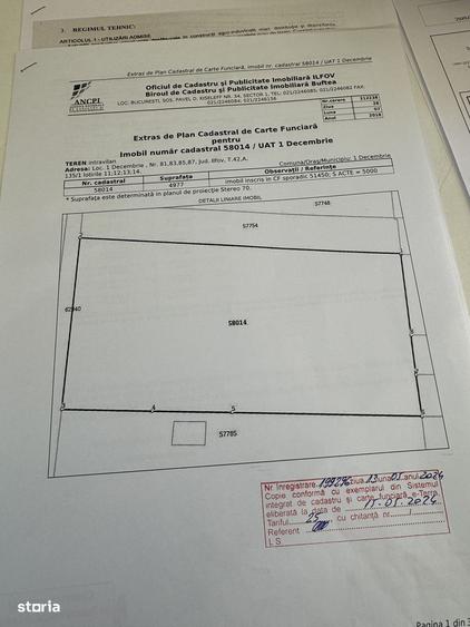 5000 mp , 1 Decembrie ,Ilfov teren cu deschidere 51 ml la DN5 - 4