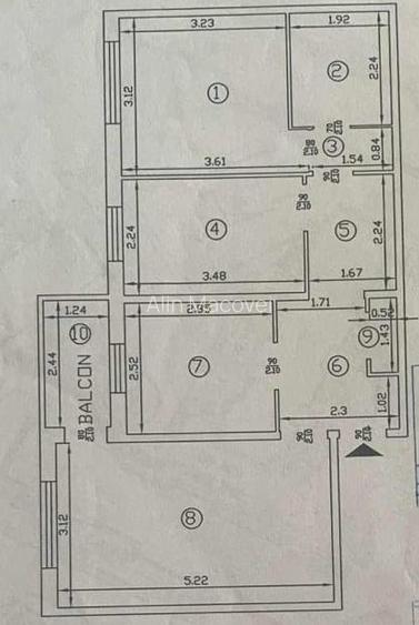 3 Camere Decomandat Etaj Intermediar zona Nicolina Esplanada