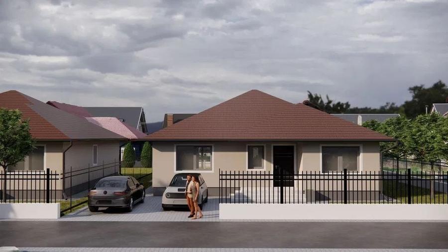 Casa 4 cam.2 băi,1 pivniță 1 dressing,500mp.teren,gard,pavaj - 7