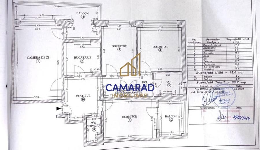 Apartament cu 4 camere decomandat în Pantelimon