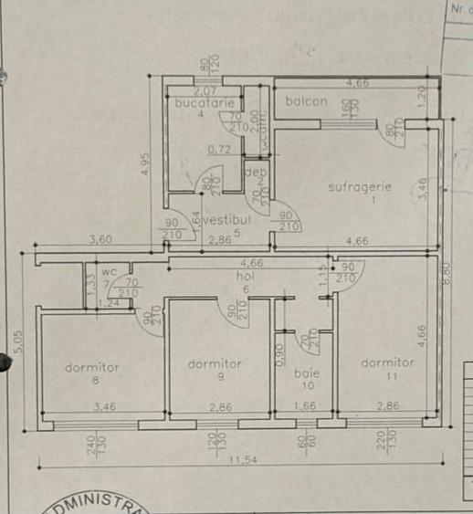 Apartament cu 4 camere decomandat în Vest