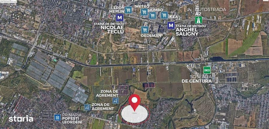 Teren intravilan de vanzare, 1705 mp, Popesti Leordeni - 1