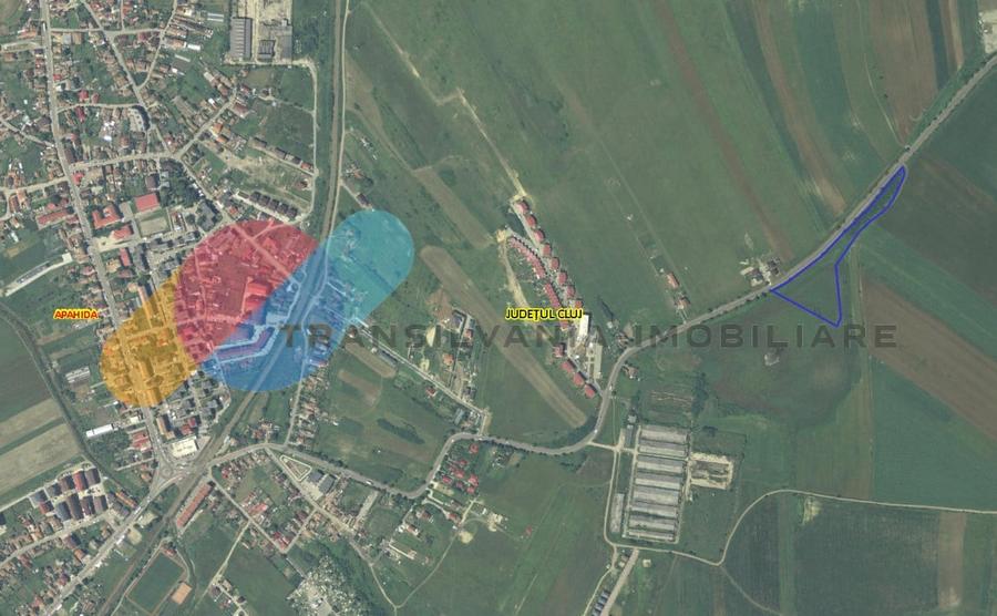 Teren intravilan 13.780 mp, zona Apahida - 1