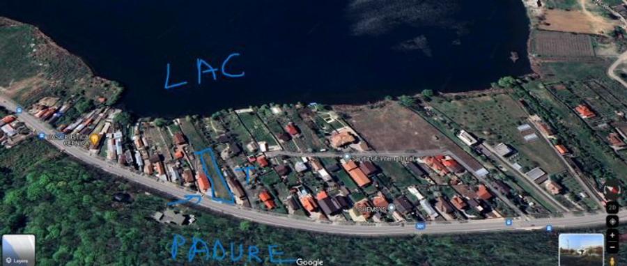 Teren Cernica - vedere spre lac si via a vis de padure - 5