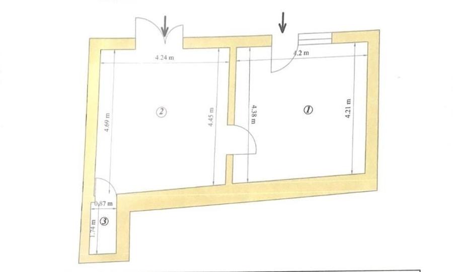 Spatiu comercial ultracentral format din 2 camere cu 2 intrari separate, 40,18mp - 2
