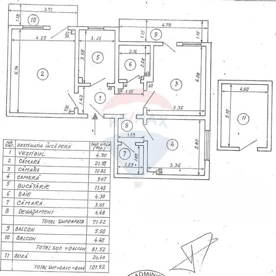 Apartament 4 cam. la pret de 3 cam., Ghermanesti, IF - 1