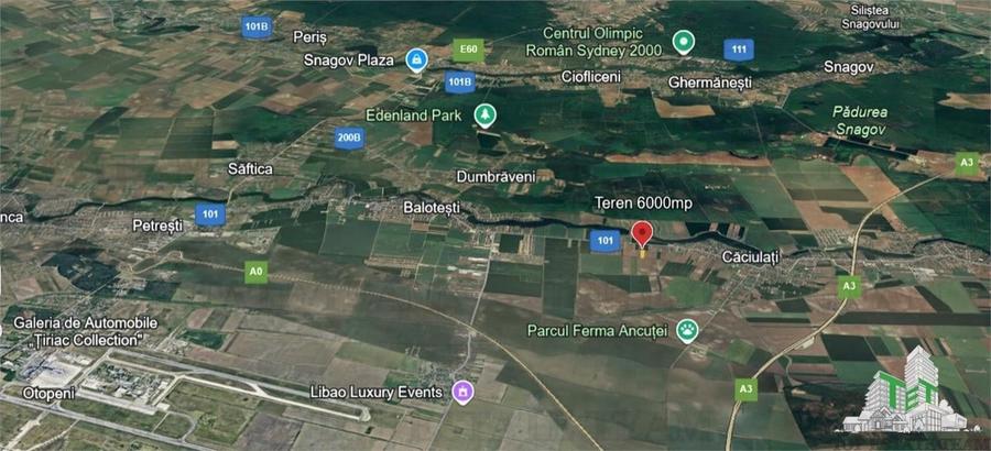 Teren pentru case 6000mp Moara Vlasiei - 3