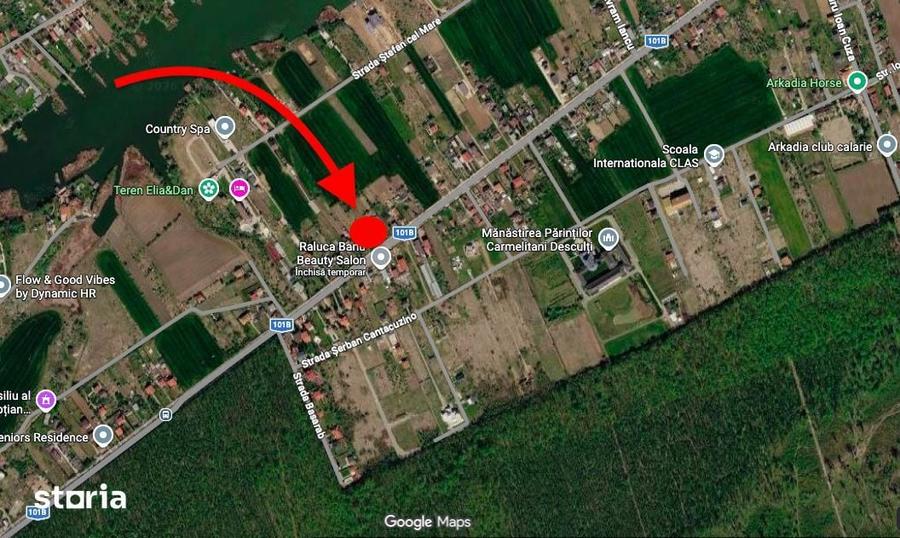 Teren de 500mp cu deschidere dubla 14/35m, strada principala Cioflicen - 8