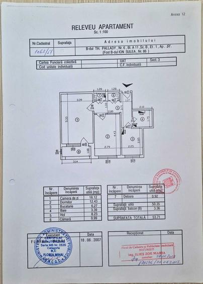 Apartament cu 2 camere decomandat în Titan