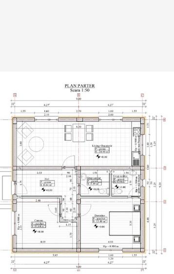 Casă cu 3 camere cu Teren 400 Mp în Nord