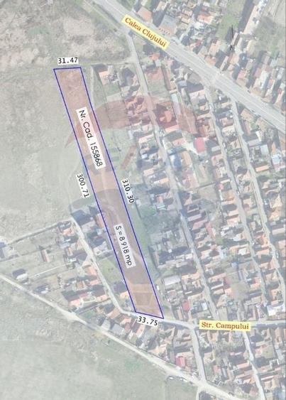 De vanzare Teren 8918 mp intravilan in Oradea -Str. Clujului - 1