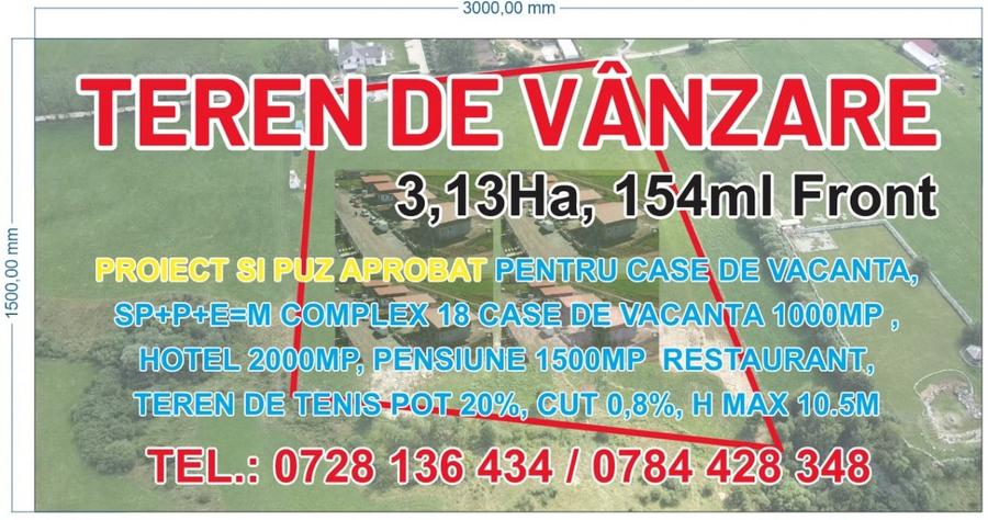 Dezvoltare turistica la Rasnov – teren pentru case de vacanta & hotel - 1