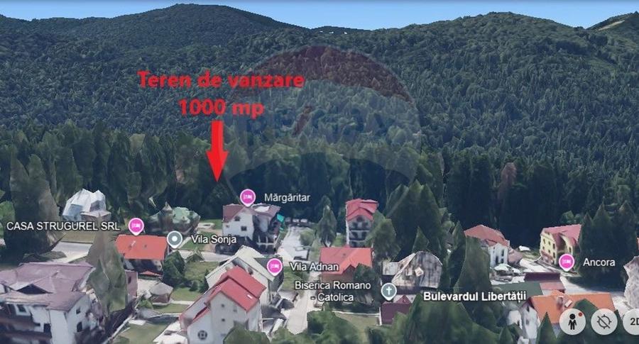 Teren Predeal zona Cioplea, 1000mp - 1