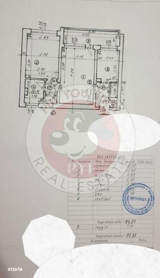 Complex Apusului | Apartament 2 camere | Semidec | 51mp | B12645 - 5