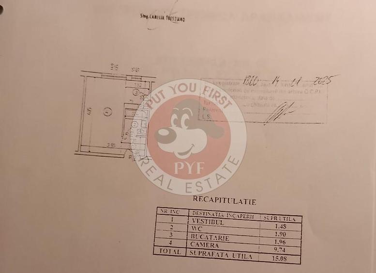 Piata Resita | Garsoniera | 15mp | Decomandata l B12032 - 3