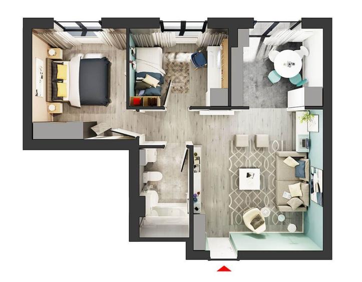 DIRECT PROPRIETAR - Apartament 3 Camere, Mobilat, PARCARE terana, HILS - 10