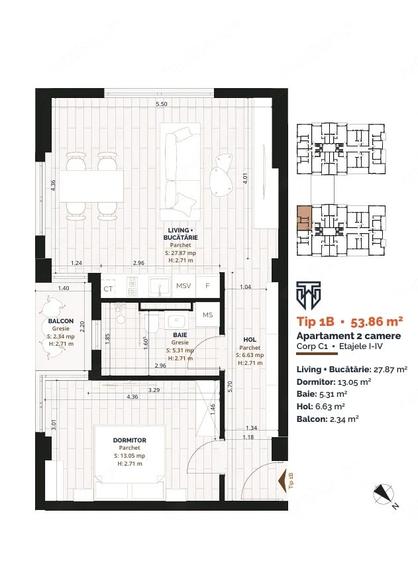 Apartament 2 camere Torontalului Finisaje Premium - 6