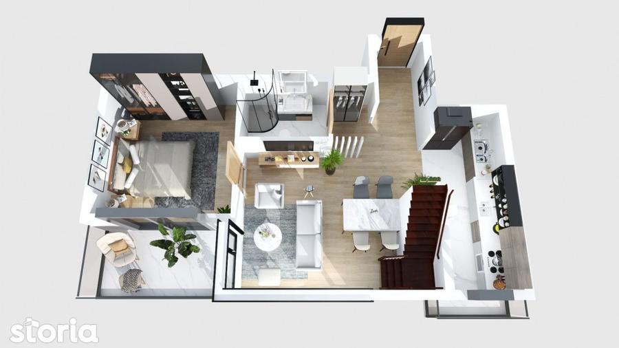 Dacia-Mosilor duplex cu vedere Sud - 10