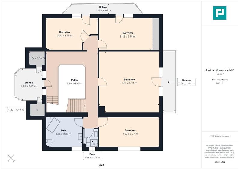 Vilă 343 mp utili, teren 600 mp, Oncea – Oradea - 36