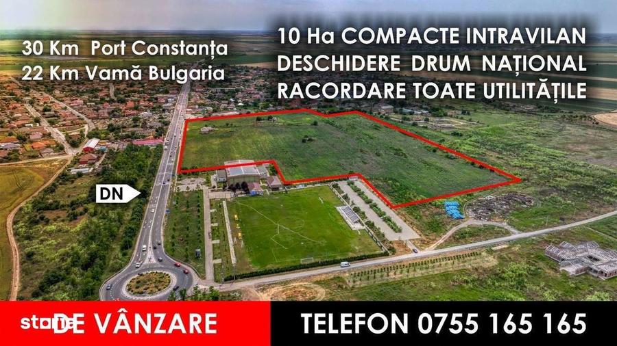Teren de vanzare - 10 hectare compacte - intravilan - 1