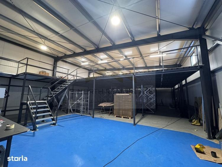Hală nouă de închiriat 500 mp cu birou și acces TIR | lângă autostrada A2 - 1
