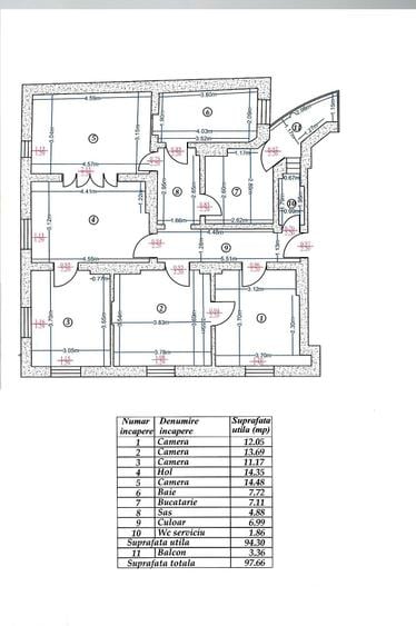 Piata Unirii, Orleanu, 5 camere - 1