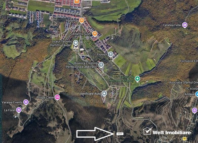 Teren 1071mp, front 34m, str Stejarului Floresti - 1