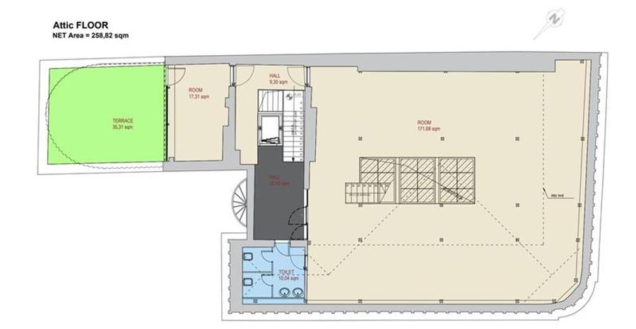 Birou, de 290.32998657227 mp, în Calea Victoriei