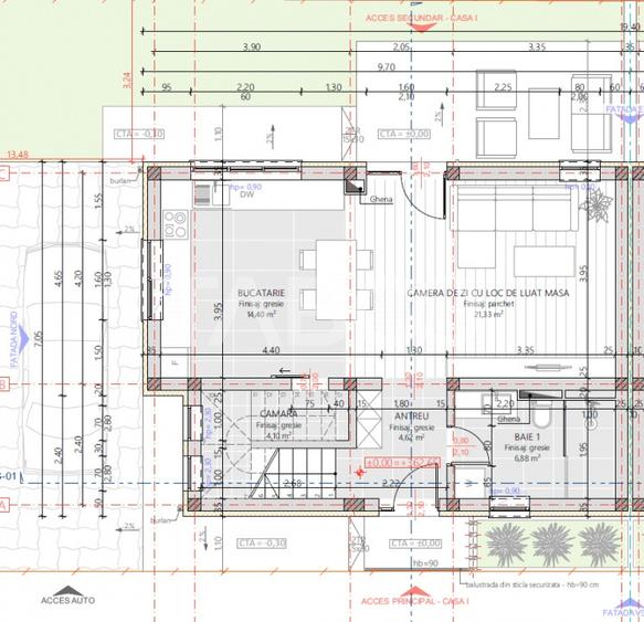 De vanzare unitate de duplex semifinisat zona Muzeul Apei Floresti - 12