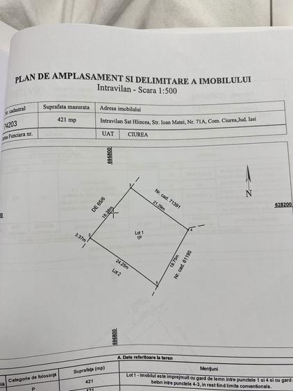 Pf Vand Teren Hlincea 421 mp intravilan - 1