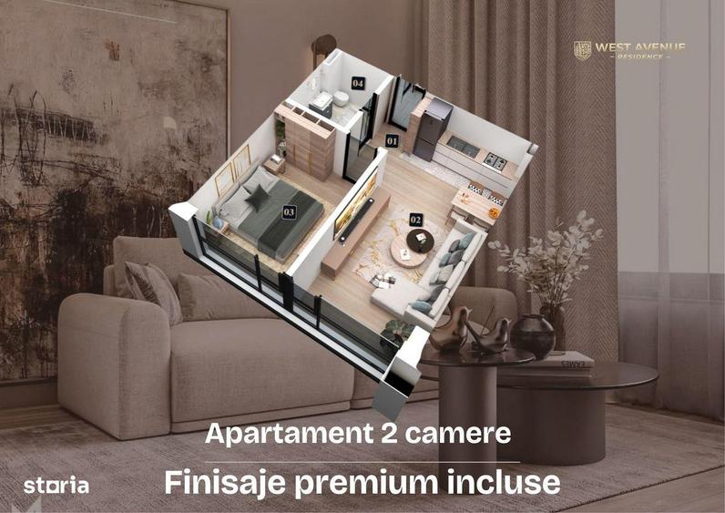 Studio nou cu ferestre panoramice, parc privat | Langa Auchan Militari - 2