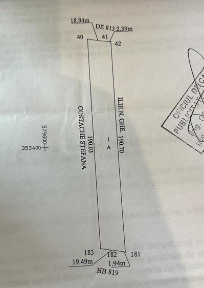 Teren de vânzare – Periș, Strada Zorilor || 1.580 mp || Deschidere 20 ml - 3