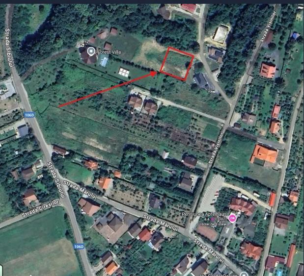 Teren de vânzare intravilan Cisnadioara - certificat urbanism - 1