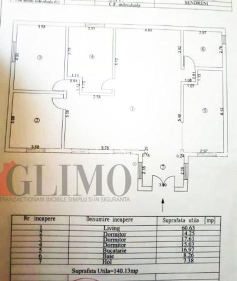Casa noua 140mp, tip parter, utilata, teren 750mp, Sendreni - 3
