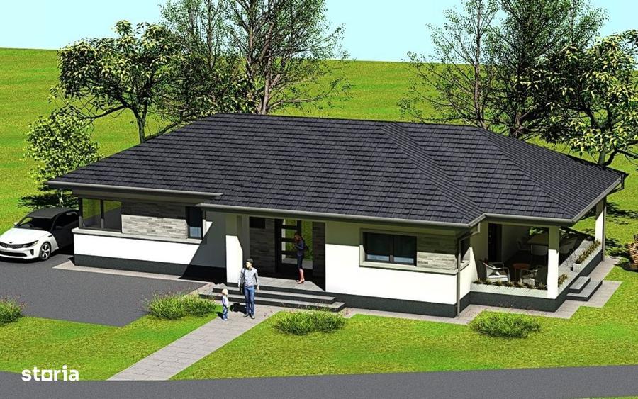 Vanzare Casa Satu Nou de Jos, cu suprafata utila de 155mp, teren d - 4