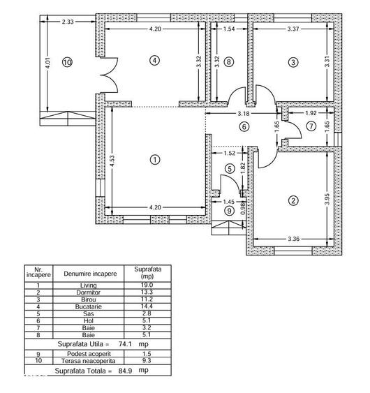 Casa Parter / 3 camere / Com.Berceni / COMISION 0 % - 12
