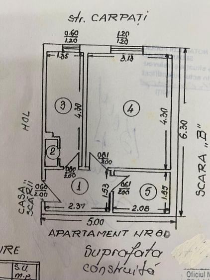 Vand garsoniera decomandata,parter scoala 11 - 2