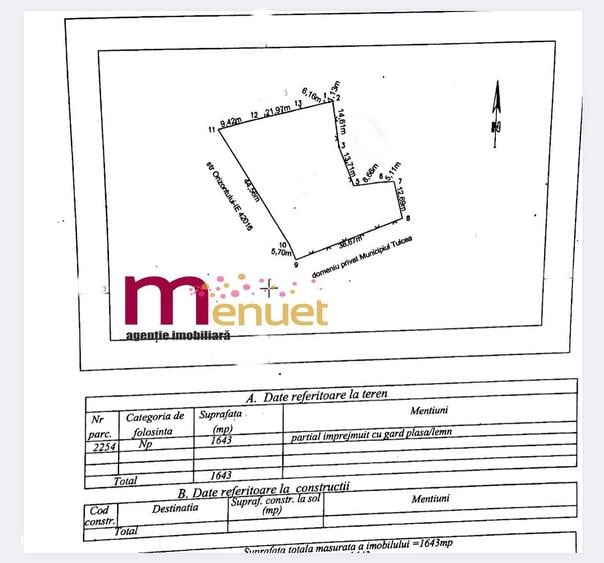 Teren,str.Orizontului 1643 mp - 1