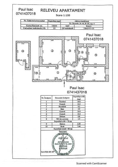 Apartament 3 camere  – Centrul Civic, Dealul Melcilor,Brașov | Direct proprietar - 13