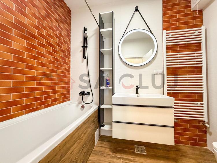 Apartament cu 3 camere semidecomandat, mobilat în Borhanci