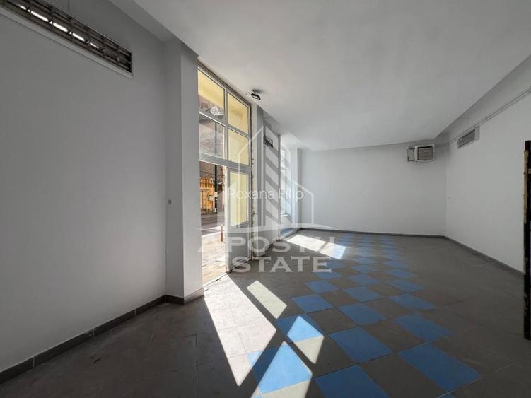 Spatiu comercial cu vitrină mare și depozit generos inclus
