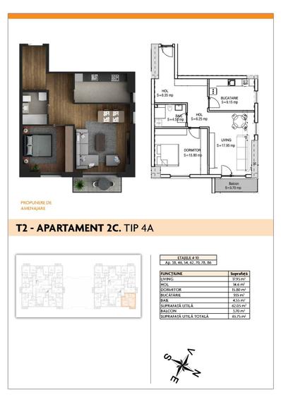 Apartament 2 camere  de vânzare – Apartament elegant într-un ansamblu rezidenț - 1