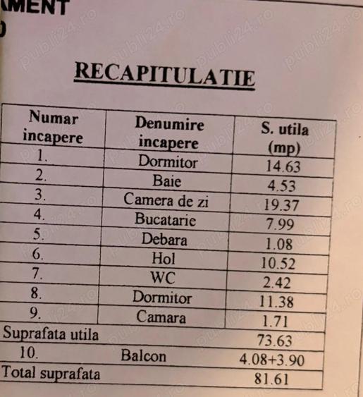 Vand apartament 3 camere - 2