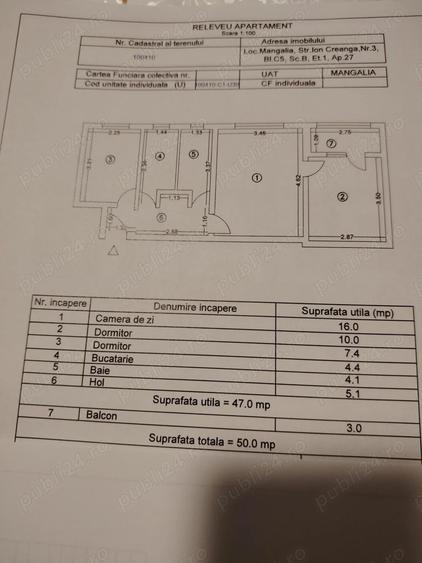 Vand apartament 3 camere Mangalia - 6