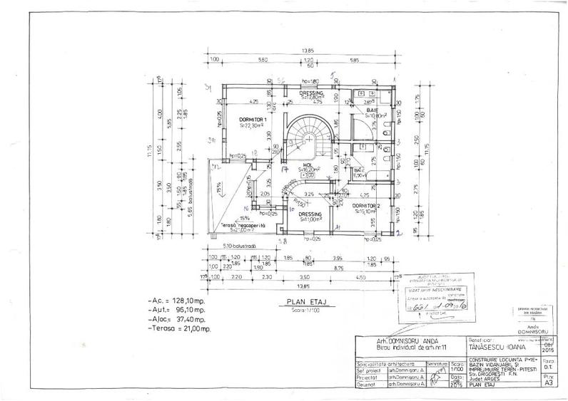 Casa la rosu 150mp , Autorizatie de Construire , teren 813 mp Pitesti - 5