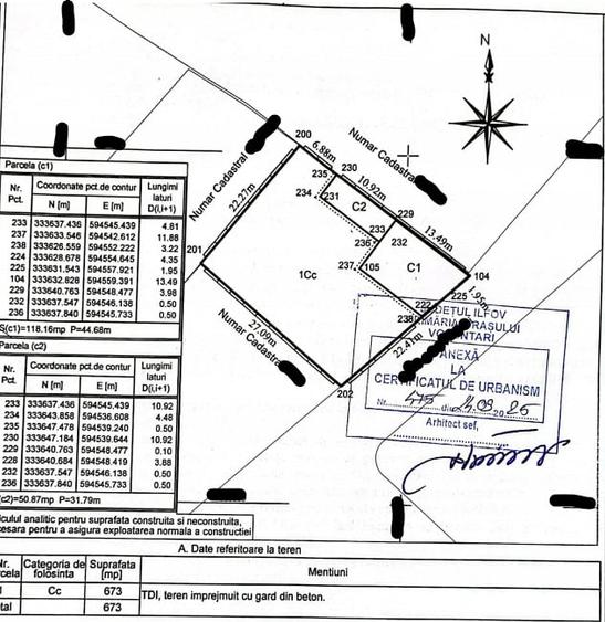 Teren 673 mp de vanzare in Voluntari • Deschidere 22 ml - 5
