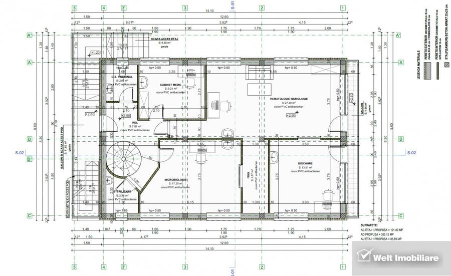 Imobil multifunctional autorizat pentru cabinete si laborator medical - Alba - 11