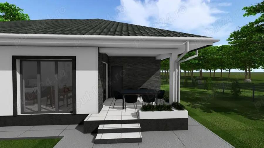 Tautii Magheraus (zona str. 4) PROIECT NOU casa pe parter, s.c.=150 mp, teren 500 mp - 7